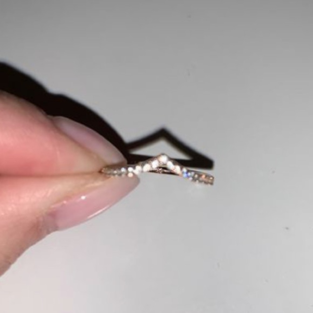Authentic pandora wishbone ring rose gold